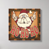 Ho Ho Ho Holiday Santa Claus Leinwand (Vorderseite)