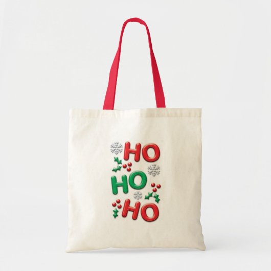 Ho - Ho - Ho Holiday Tote Bag Tragetasche (Vorne)