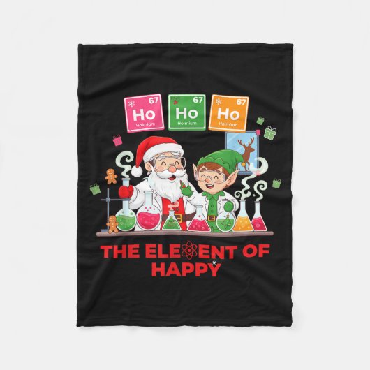 Ho Ho Ho Holmium Chemistry Element 67 Meme Of Peri Fleecedecke (Vorderseite)