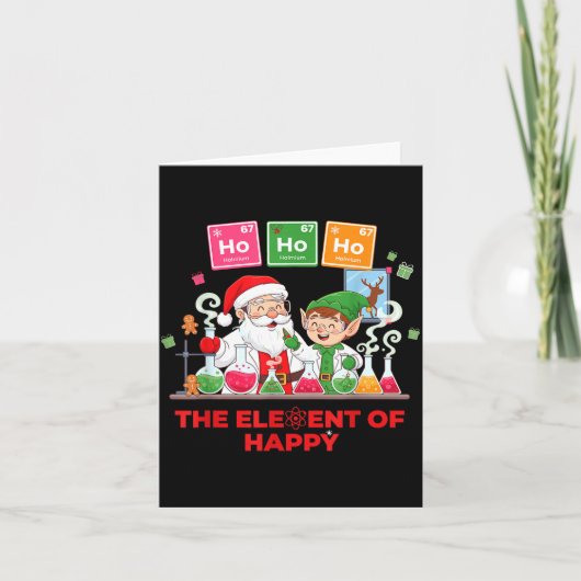 Ho Ho Ho Holmium Chemistry Element 67 Meme Of Peri Karte (Vorderseite)