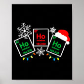 Ho Ho Ho Holmium Chemistry Element 67 Periodic Tab Poster (Vorne)