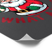 Ho Ho Ho Holy What A Year Funny Santa Christmas Pa Poster (Ecke)