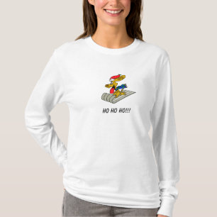 HO HO HO!!! Hundethemenorientierter Feiertag T-Shirt