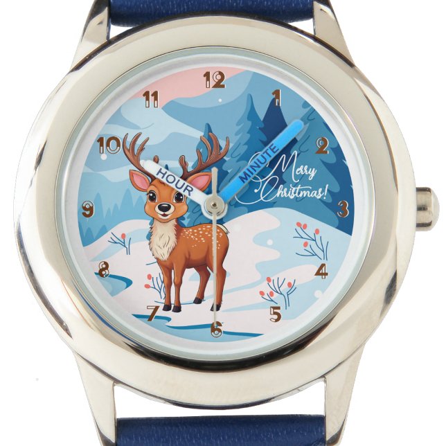 Ho-Ho-Ho! It's a Reindeer Kids  Watch Armbanduhr (Von Creator hochgeladen)