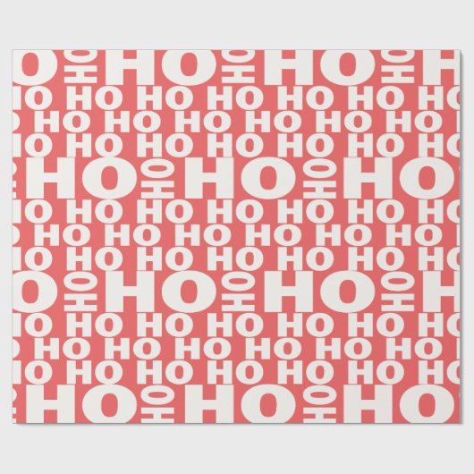Ho Ho Ho Jokes Pattern Santa Sprichwort Ho Ho Chri Geschenkpapier (Flach)