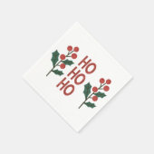 "Ho Ho Ho: Jolly Vibes die ganze Jahreszeit verbre Serviette (Ecke)