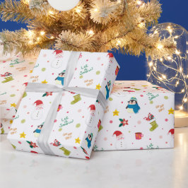 Ho Ho Ho Kalligrafie Weihnachten Geschenkpapier