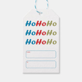 Ho Ho Ho Kalligrafie-Weihnachtsgeschenkanhänger Geschenkanhänger