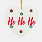 Ho Ho Ho Keramik Ornament (Vorne)