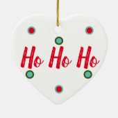Ho Ho Ho Keramik Ornament (Hinten)