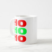 Ho Ho Ho Klassischer Weihnachtsbecher Kaffeetasse (Vorderseite Links)