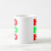 Ho Ho Ho Klassischer Weihnachtsbecher Kaffeetasse (Mittel)