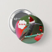 Ho Ho Ho Kolibri Button (Vorne & Hinten)