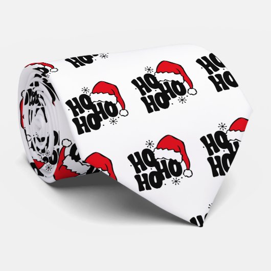 "Ho Ho Ho" Krawatte (Gerollt)