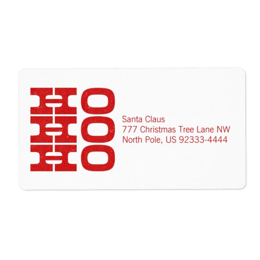 Ho Ho Ho (Letterpress style) (Vorne)