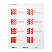 Ho Ho Ho (Letterpress style) (Vorne)