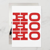 Ho Ho Ho (Letterpress style) Feiertagskarte (Vorne/Hinten)