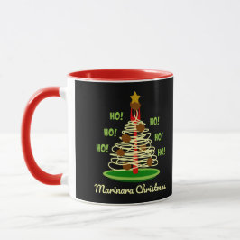 Ho! Ho! Ho! Marinara Christmas Pasta Tree Tasse