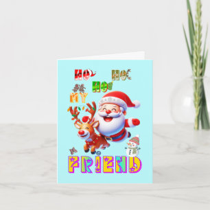 Ho Ho Ho Mein Lieber Freund Feiertagskarte