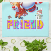 Ho Ho Ho Mein Lieber Freund Geschirrtuch (Gefaltet)