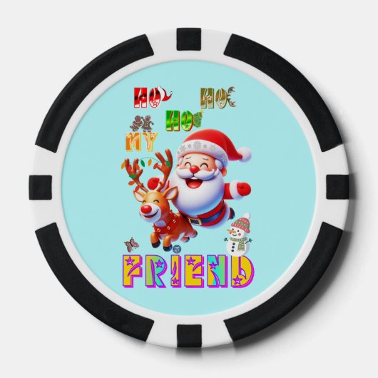 Ho Ho Ho Mein Lieber Freund Pokerchips (Vorderseite)
