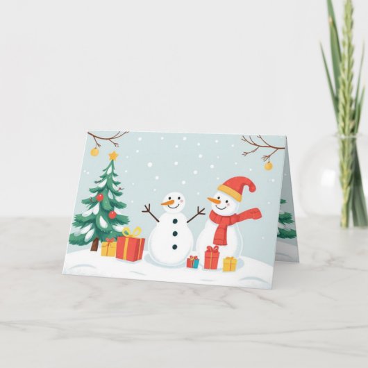 Ho Ho Ho! Merry Christmas Karte (Vorderseite)