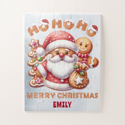 HO HO HO| MERRY CHRISTMAS| KID-NAME PUZZLE (Vertikal)