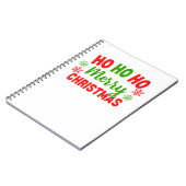 HO HO HO MERRY CHRISTMAS NOTIZBLOCK (Linke Seite)