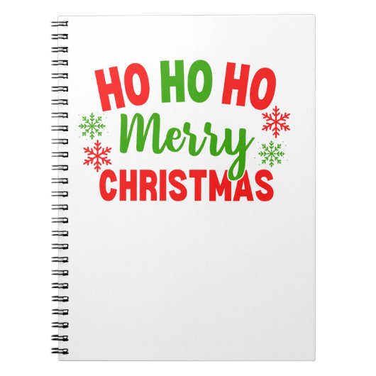 HO HO HO MERRY CHRISTMAS NOTIZBLOCK (Vorderseite)