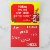 HO HO HO Merry Christmas &  Santa Card Karte (Innenseite)