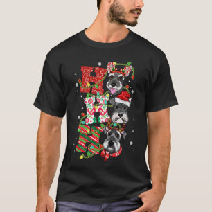 Ho Ho Ho Miniatur Schnauzer Niedlich Hundefreunde  T-Shirt