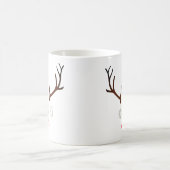 "Ho ho ho" Minimal Rudolph the Red Nosed Rentier Kaffeetasse (Mittel)