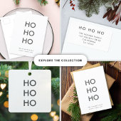 Ho Ho Ho | Minimalistisch Clean Simple Christmas F Ornament