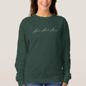 Ho Ho Ho Minimalistisch Script Christmas Sweatshir Sweatshirt (Vorderseite)