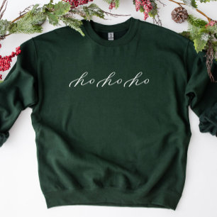 Ho Ho Ho Minimalistisch Script Christmas Sweatshir Sweatshirt
