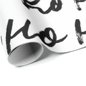 Ho Ho Ho Moderne Minimalistische Hand gezeichnete  Geschenkpapier (Rolleneckpunkt)