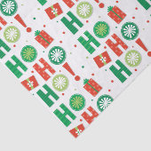 Ho Ho Ho Moderne Weihnachten Seidenpapier (Ausschnitt)