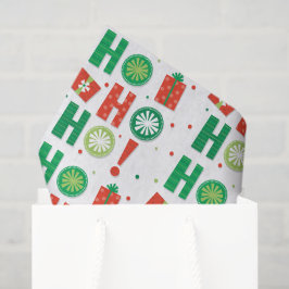 Ho Ho Ho Moderne Weihnachten Seidenpapier