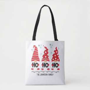 HO HO HO Modernes Niedliches Gnome-Design Person Tasche