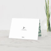 HO HO HO | Modernes Typografie Weihnachtsfest Foto (Rückseite)