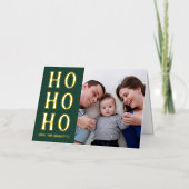 HO HO HO | Modernes Typografie Weihnachtsfest Foto (Vorderseite)