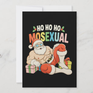 Ho Ho Ho Mosexuell Gay Santa LGBT Pride Weihnachte Einladung