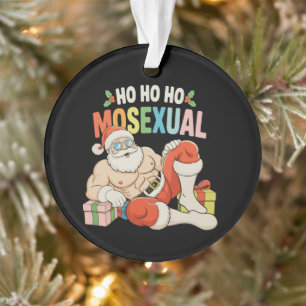 Ho Ho Ho Mosexuell Gay Santa LGBT Pride Weihnachte Ornament