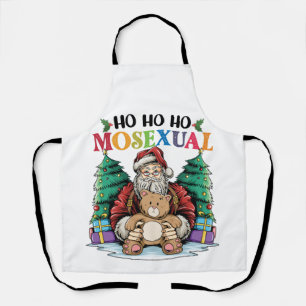 Ho Ho Ho Mosexuell Gay Santa LGBTQ Gay Weihnachten Schürze