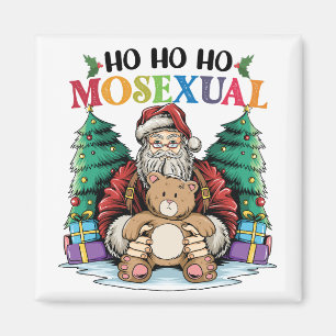 Ho Ho Ho Mosexuell Gay Santa LGBTQ Schwuler Weihna Magnet