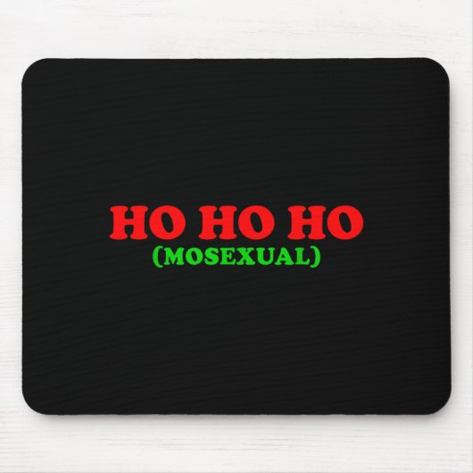 Ho Ho Ho Moual - Funny Lgbtq Pride Xmas Santa Chri Mousepad (Vorne)