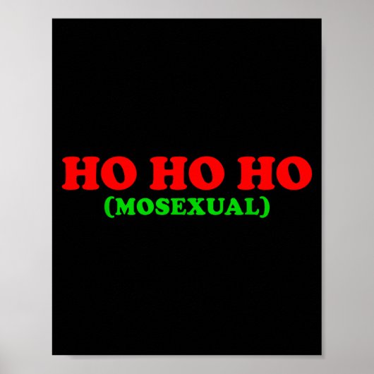 Ho Ho Ho Moual - Funny Lgbtq Pride Xmas Santa Chri Poster (Vorne)