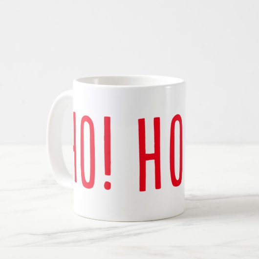 Ho! Ho! Ho! Mug Kaffeetasse (Vorderseite Links)