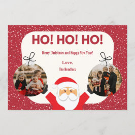 Ho! Ho! Ho! Multi-Foto-Urlaubskarte Einladung