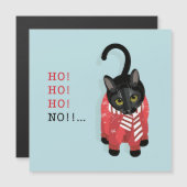 Ho!Ho!Ho!Nein!...Weihnachtskarte Magnetkarte (Vorne/Hinten)